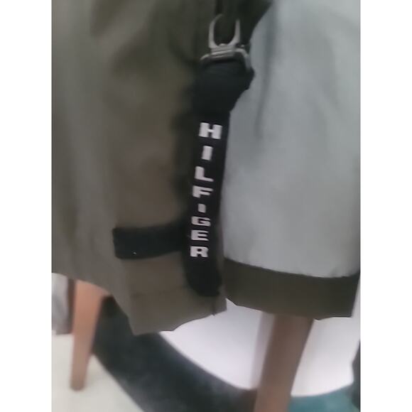 Tommy Hilfiger Men L Vtg Full Zip Jacket Green Military Nylon Limited Issue - Picture 4 of 16